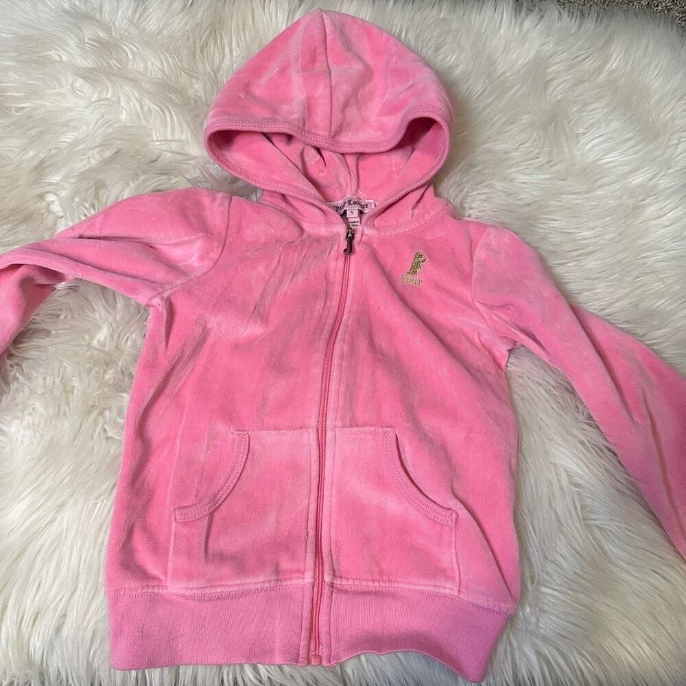 Juicy couture pink zip up toddler 5T sweater